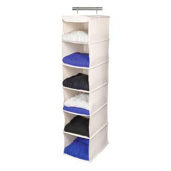 Loft Natural 6 Shelf Sweater And Accessory Organizer, NATURAL, hi-res image number null