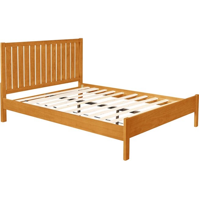 Graham Wooden Platform Bed in Black, Queen, OAK, alternate image number 6