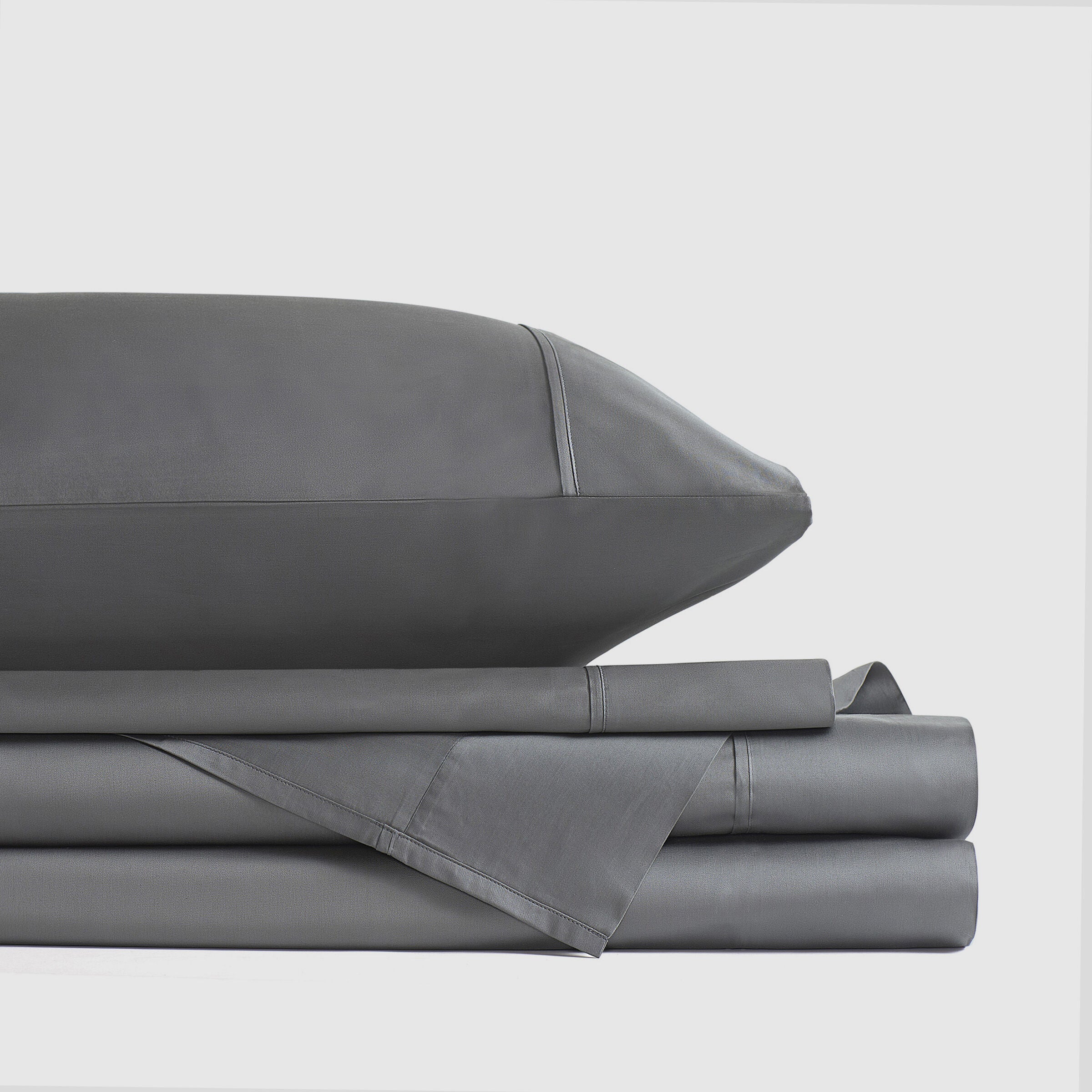 PREMIER SATEEN SHEET SET, GRAPHITE, alternate image number 1
