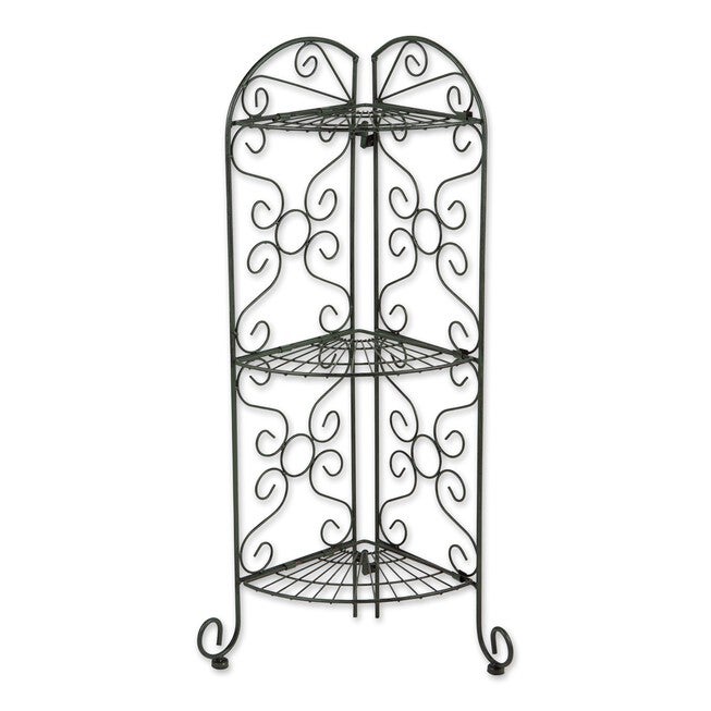 Corner Plant Stand, GREEN, hi-res image number null