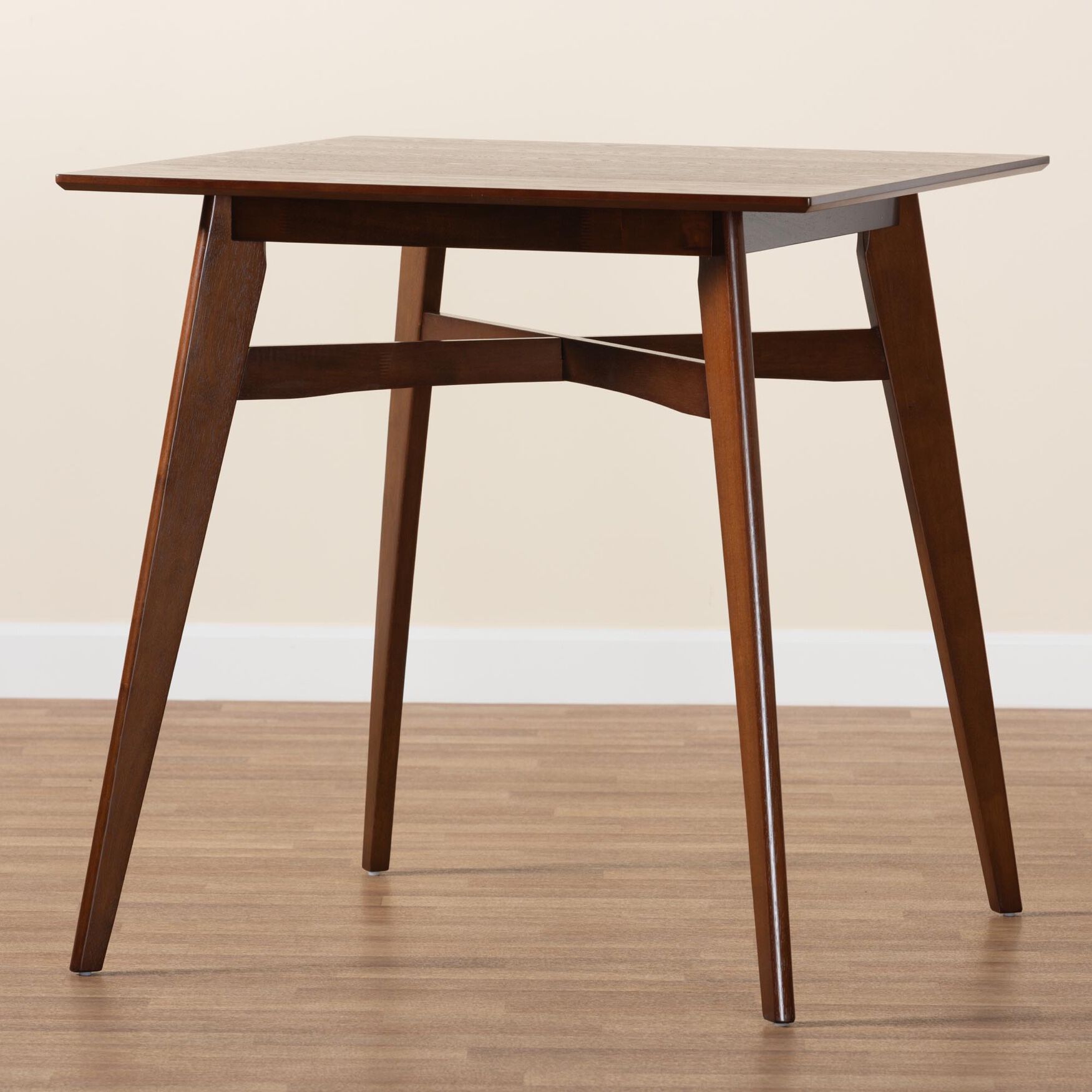 Leena Mid-Century Modern Black Finished Wood Counter Height Pub Table, , alternate image number 6