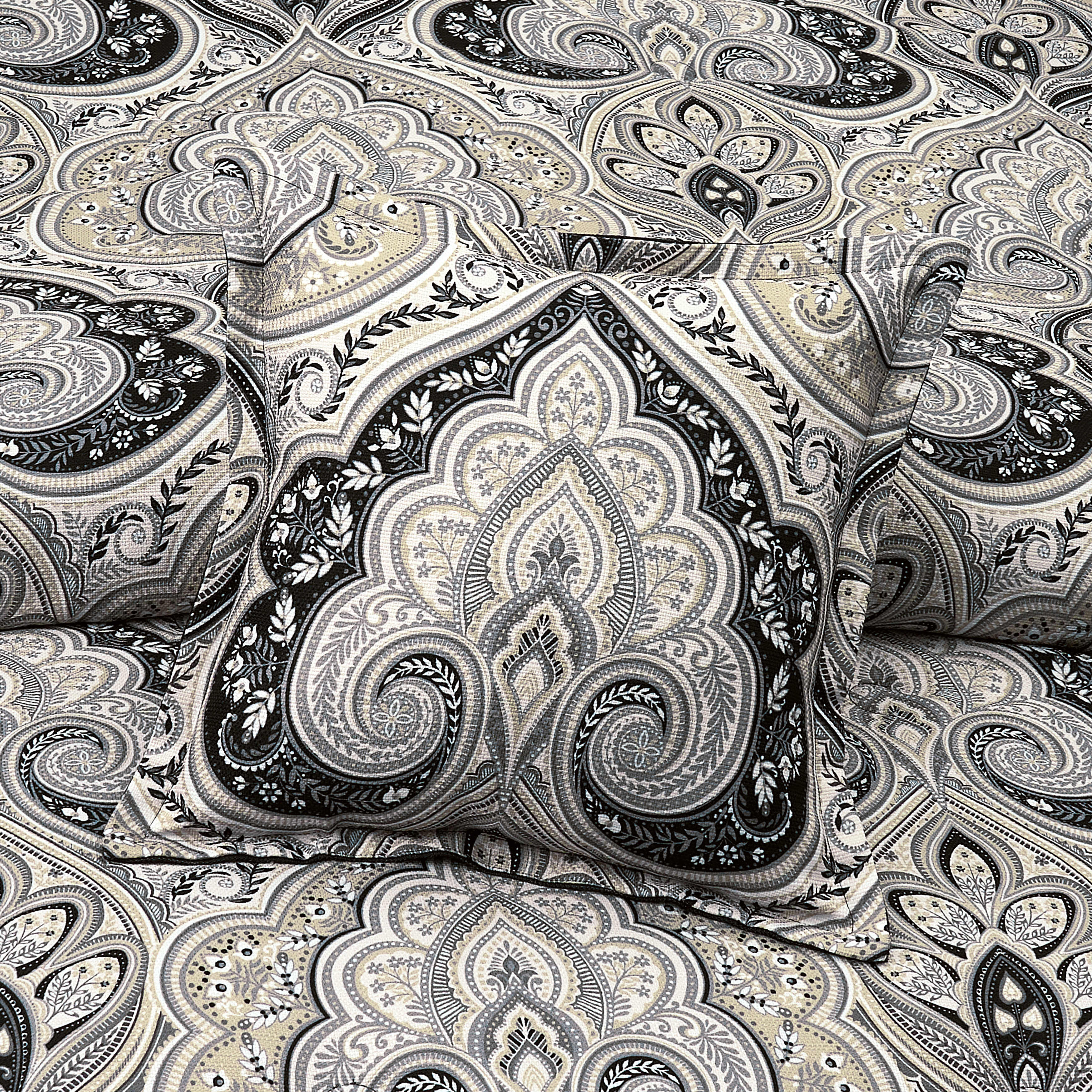 Messina 18 Inch Square Decorative Throw Pillow, BLACK, alternate image number 1