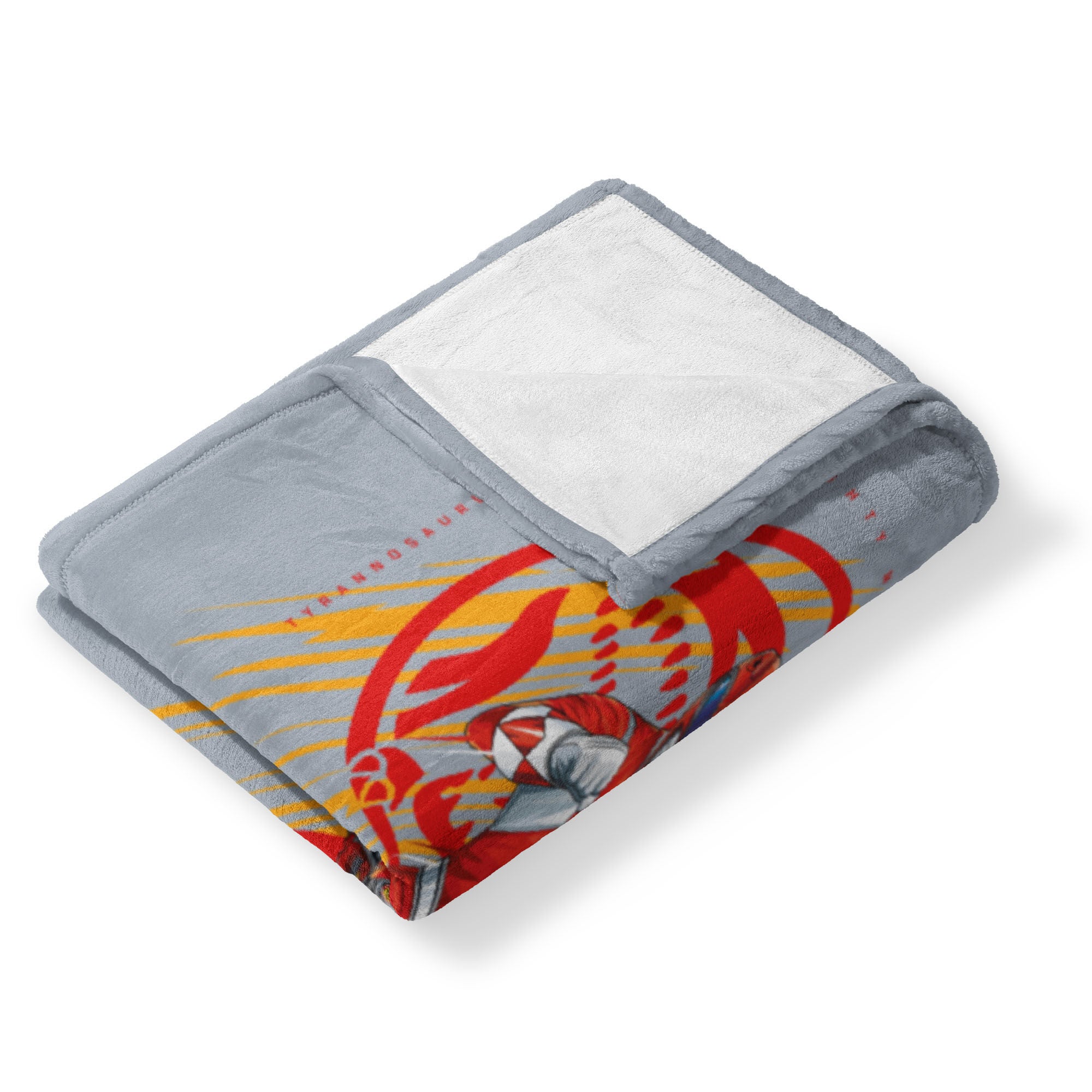 Hasbro Power Rangers Red Ranger Silk Touch Throw Blanket 40X50 Inches, GRAY, alternate image number 3