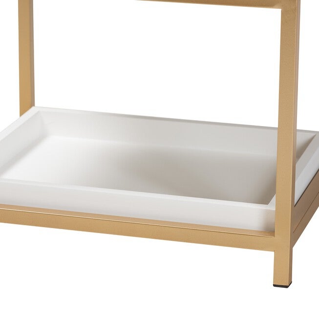 Melosa Modern Glam And Luxe 1-Drawer End Table, , alternate image number null