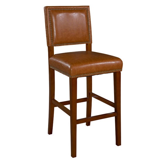 Brook Bar Stool 30"H, BROWN CARAMEL, hi-res image number null