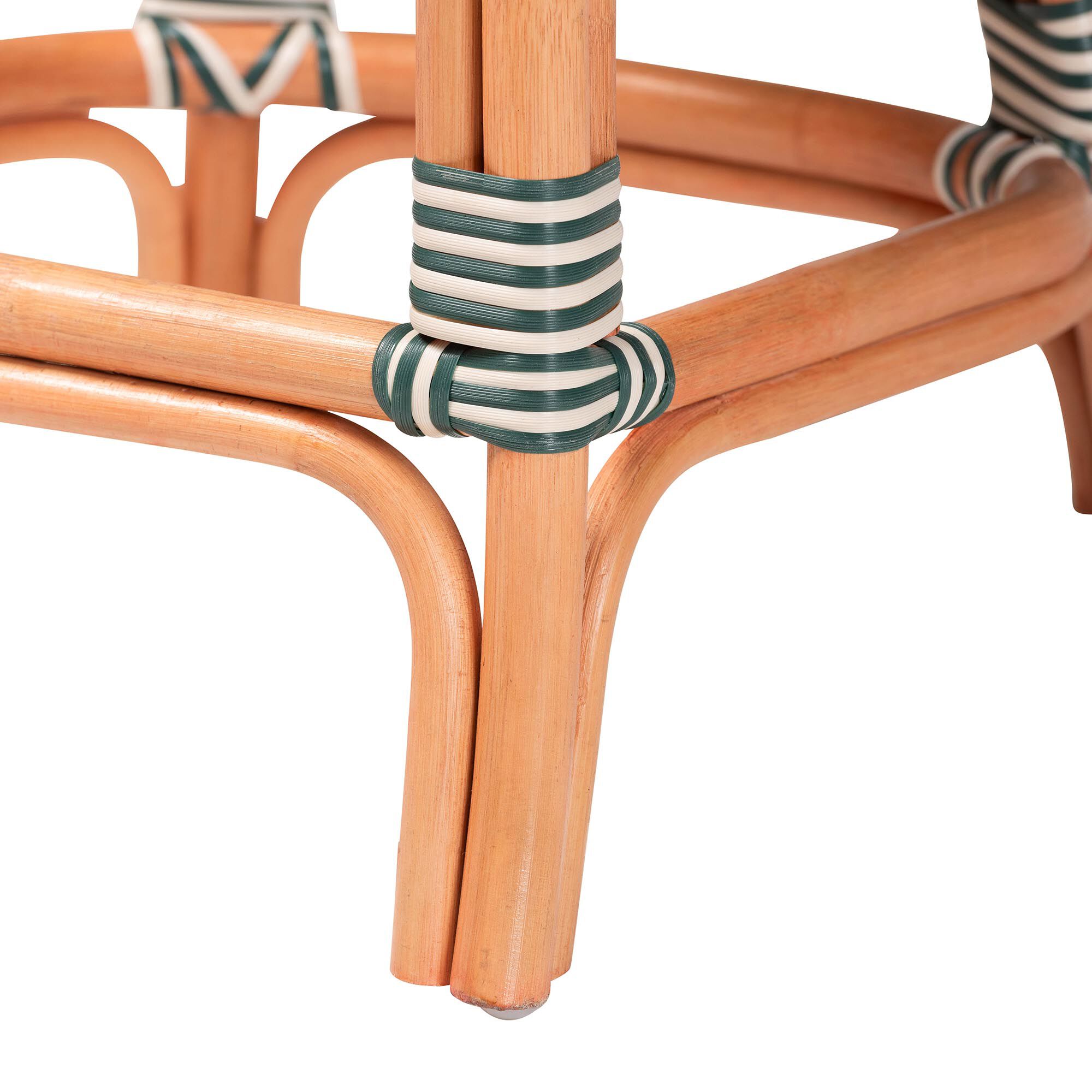 Mattie Rattan Bistro Counter Stool, Green, GREEN, alternate image number 6