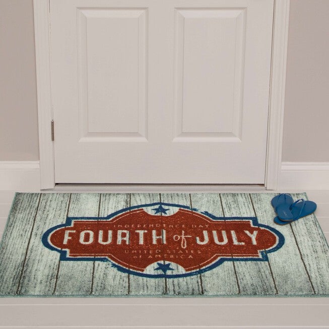 Fourth Of July Grey Kitchen Rug, , alternate image number null