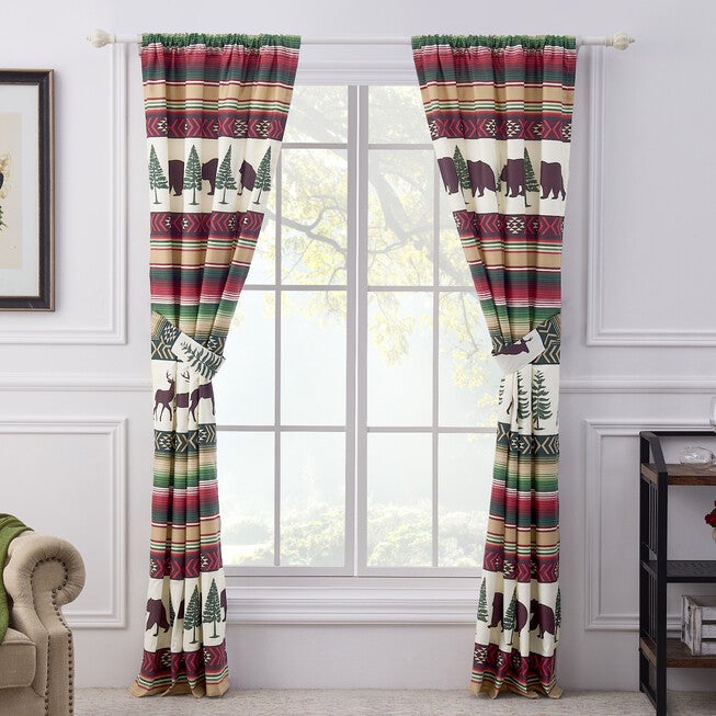 Yosemite Campfire Curtain Panel Pair, , on-hover image number 1
