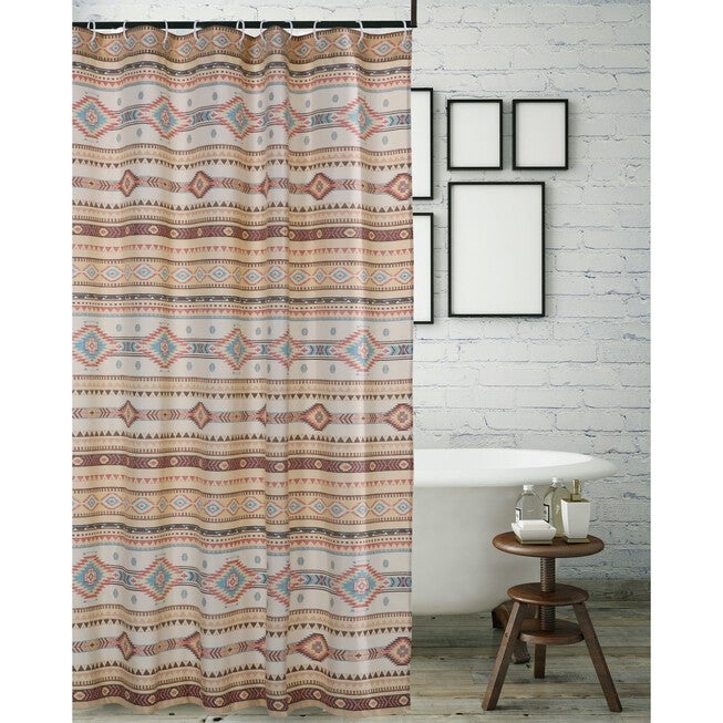 Phoenix Tan Shower Curtain , TAN, hi-res image number null
