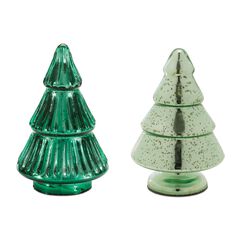 Mercury Glass Christmas Tree (Set of 2)