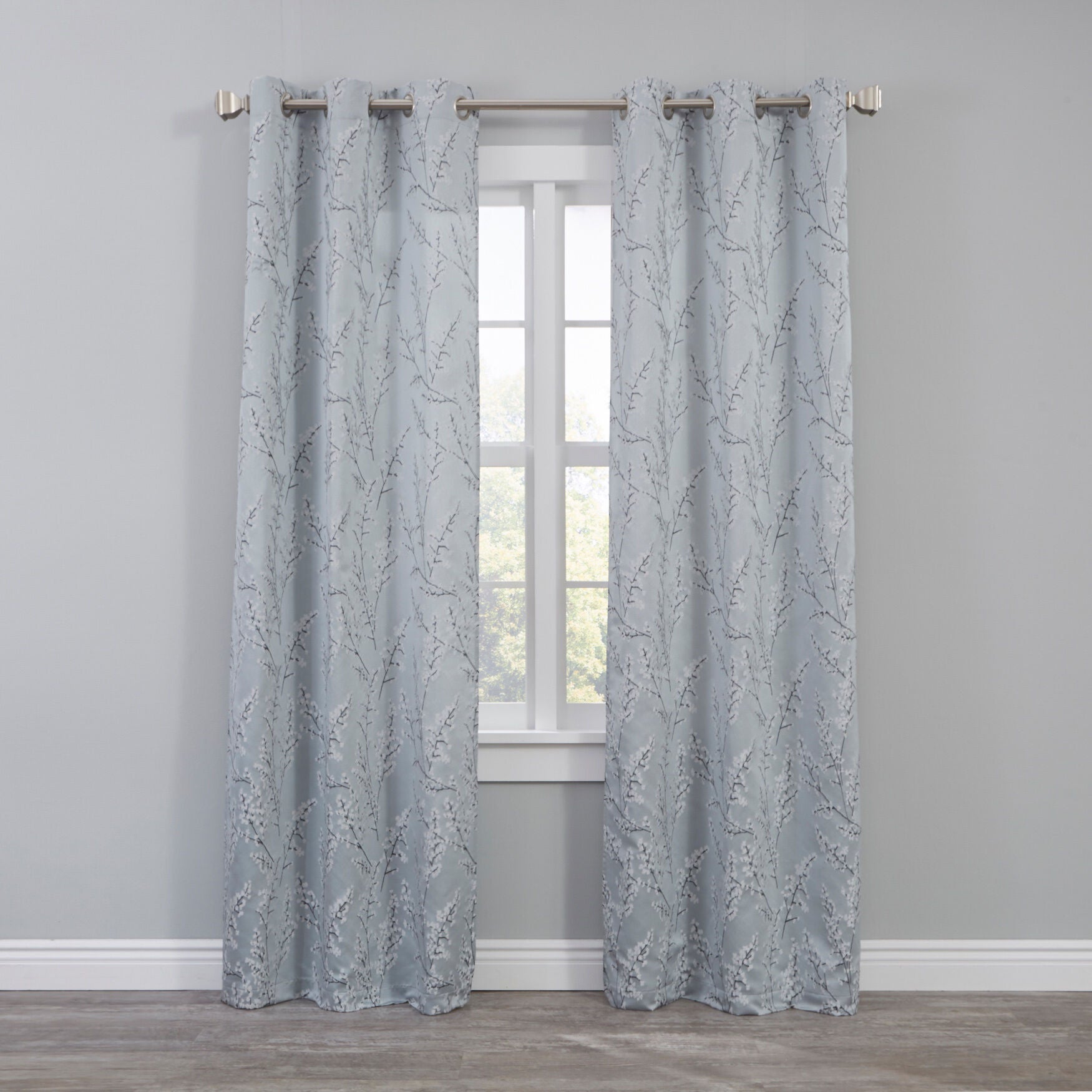 Whitley Jacquard Panel Grommet Panel Set &mdash; 2 Pack, LIGHT BLUE, hi-res image number 0