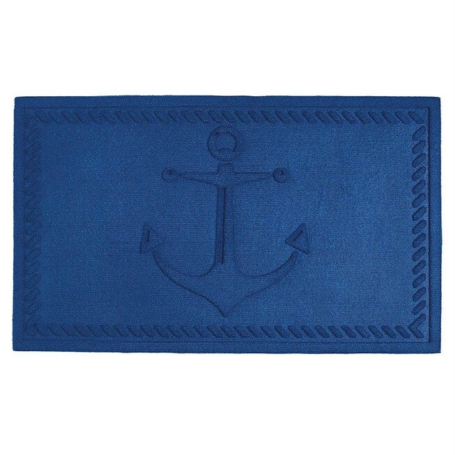 Blue Anchor Hog Mat 18X30 Floor Coverings, BLUE, hi-res image number 0