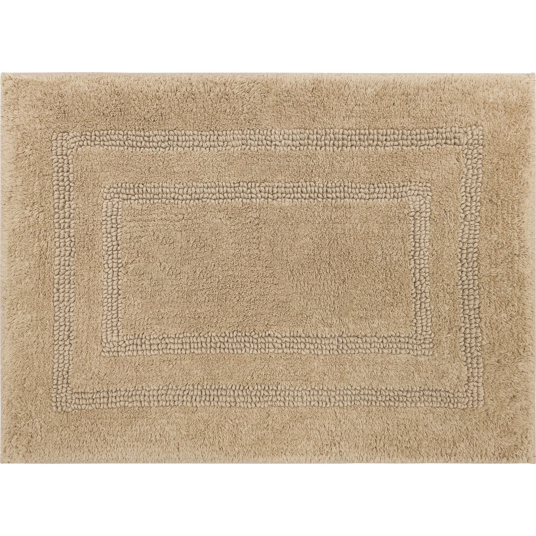 Cotton Reversible Bath Rug, TAUPE, hi-res image number 0