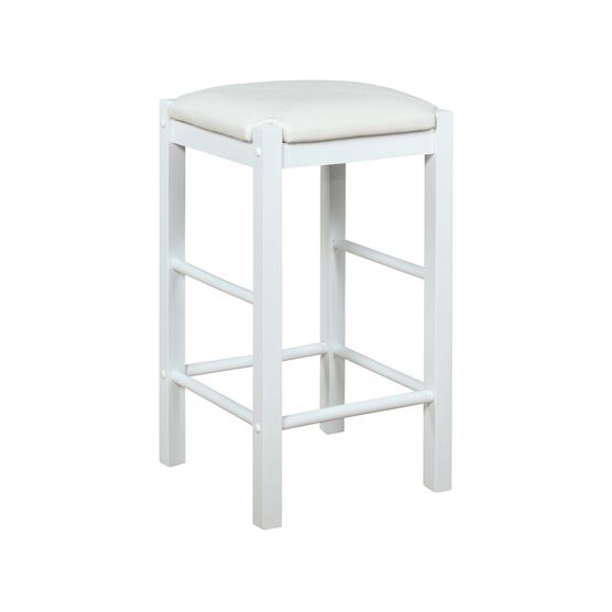 Lancer Backless Counter Stools, White - Set of Two, , alternate image number null