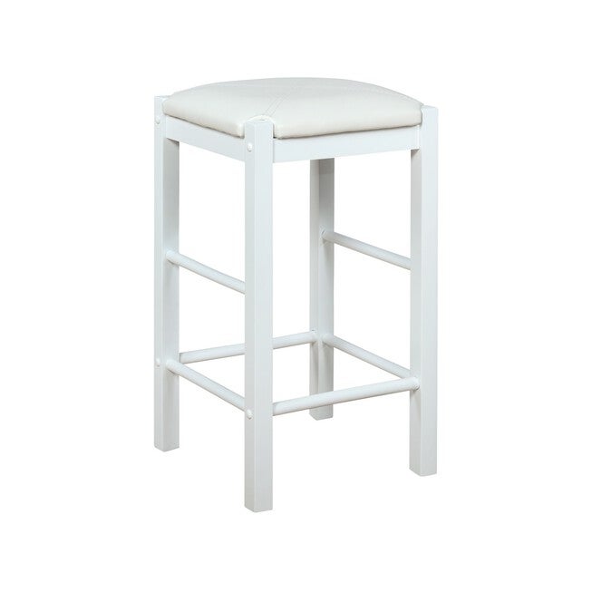Lancer Backless Counter Stools, White - Set of Two, , alternate image number 2