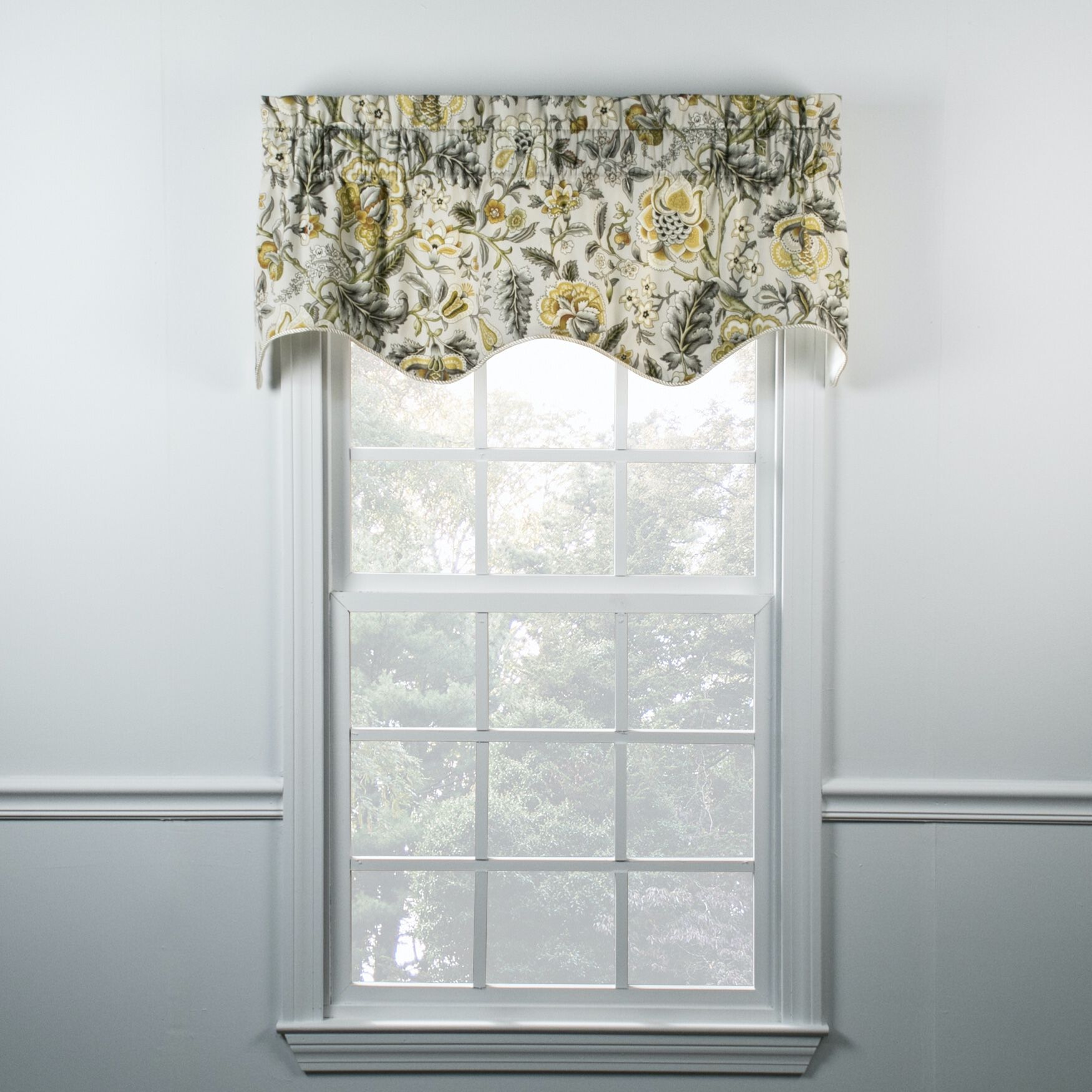 Regency Lined Duchess Filler Valance, GREY, hi-res image number 0