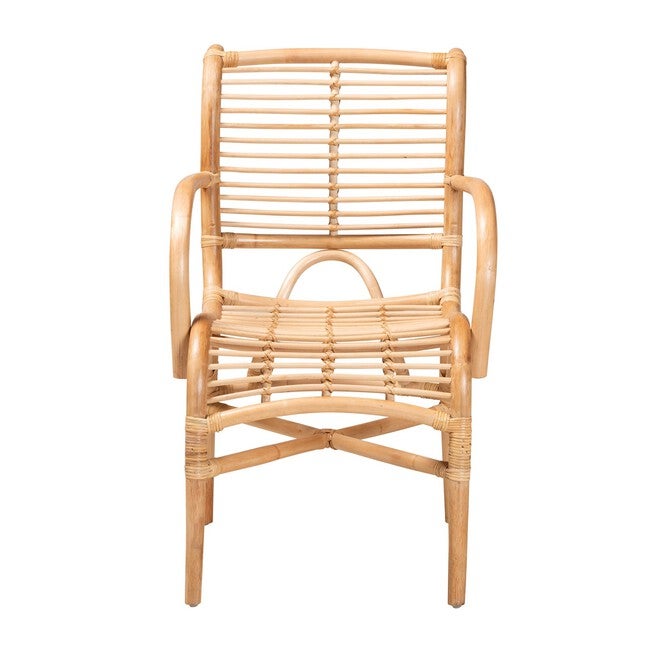Seminyak Modern Bohemian Natural Rattan Lounge Chair, , on-hover image number null