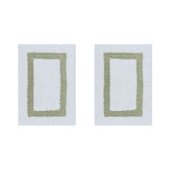 Hotel Collection 100% Cotton 2 Piece (17" X 24" | 17" X 24") Bath Rug Set