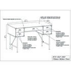 47" Writing Desk, , alternate image number null