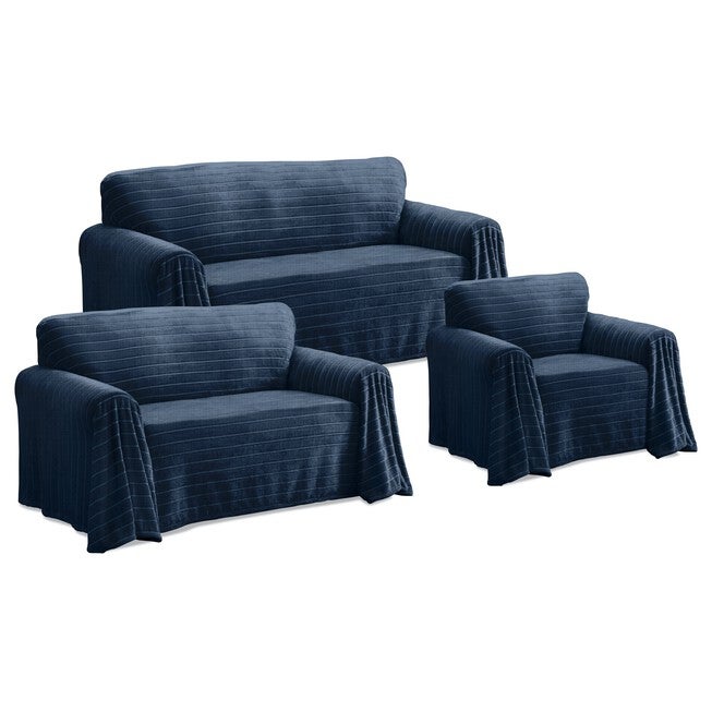 Nolan Plush Cozy Loveseat Throw Furniture Cover, , alternate image number 5