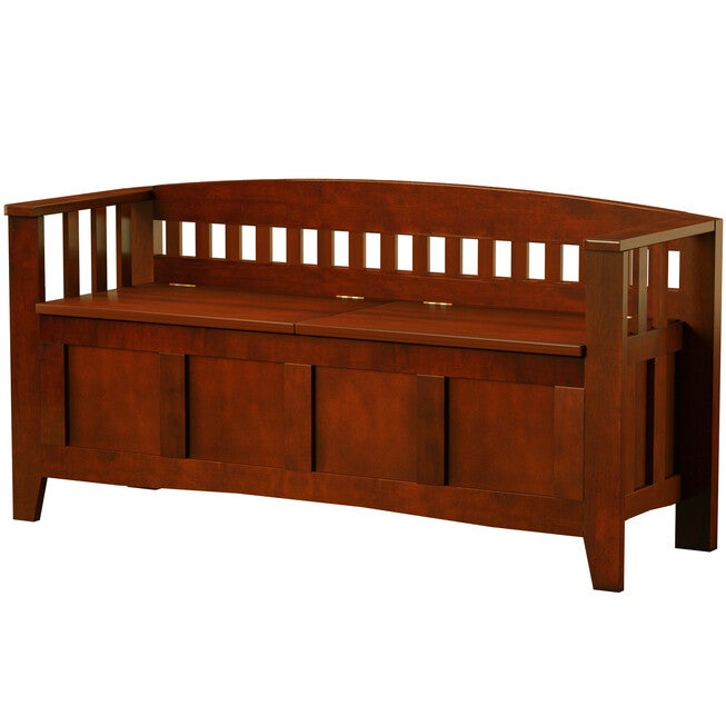 Split Seat Storage Bench, , alternate image number 2