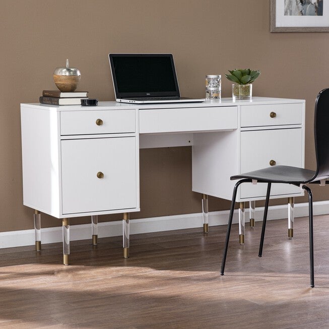 Helston Writing Desk, WHITE, hi-res image number 0