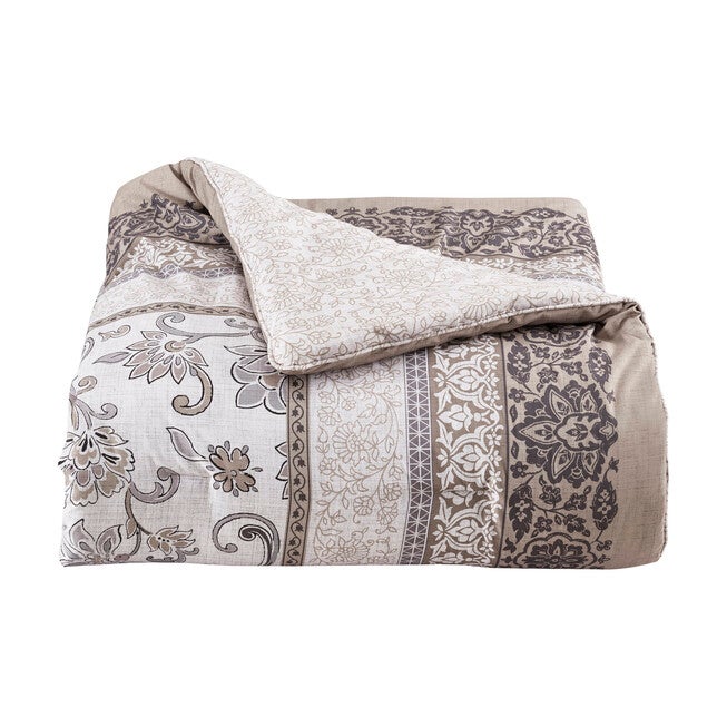 Chelsea Grey 4 Piece Comforter Set, GRAY, alternate image number null