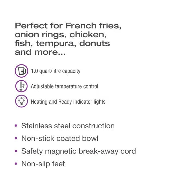 Compact Deep Fryer 1L/Qt, , alternate image number 3