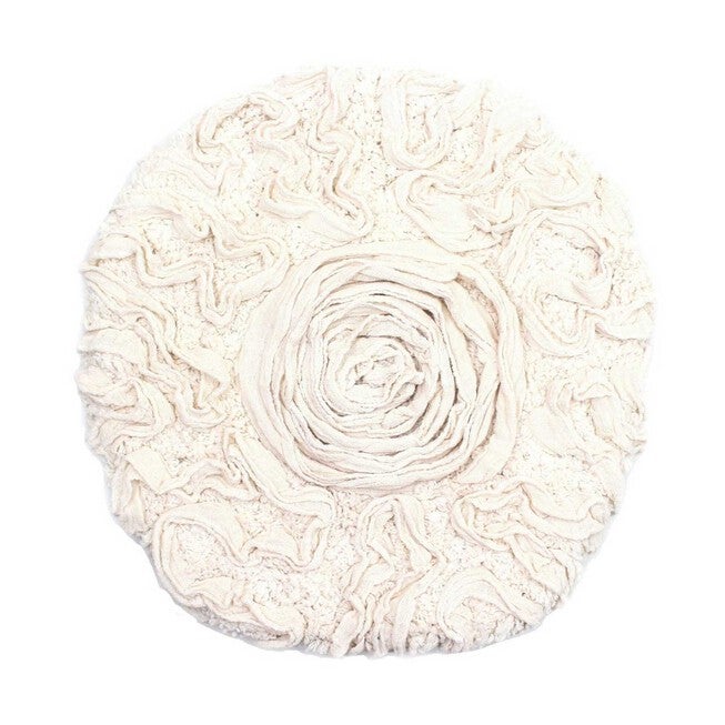 Bell Flower Bath Rug Collection, IVORY, hi-res image number 0