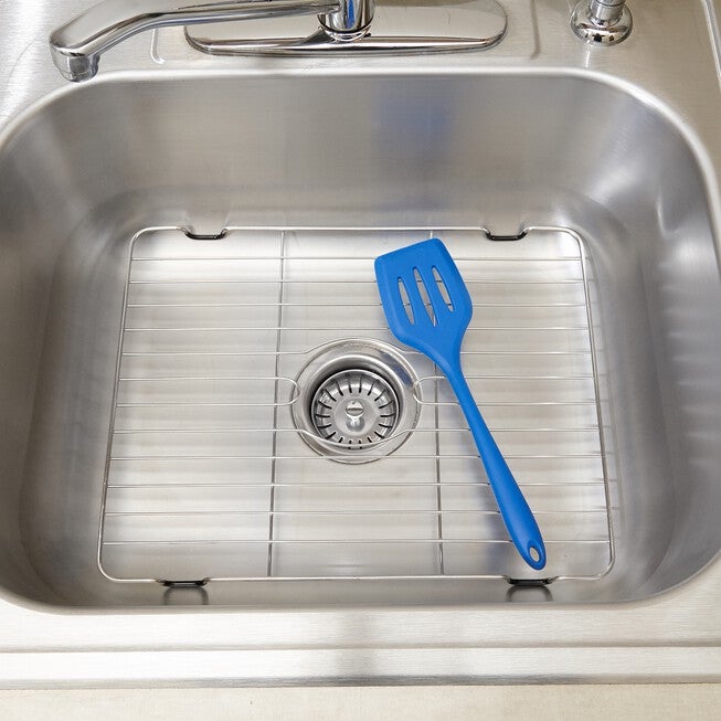 Stainless Steel Sink Protector, STAINLESS STEEL, hi-res image number 0