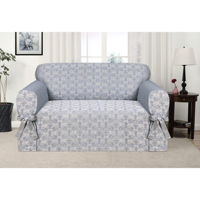 Kathy Ireland Desert Love Seat Cover, BLUE, hi-res image number 0