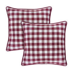 Buffalo Check Throw Pillow Covers - 18-in x 18-in - Set of Two