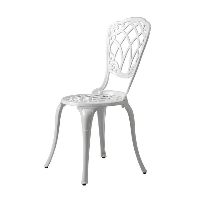 Palisade Aluminum 3-piece Bistro Set in White, , alternate image number 6