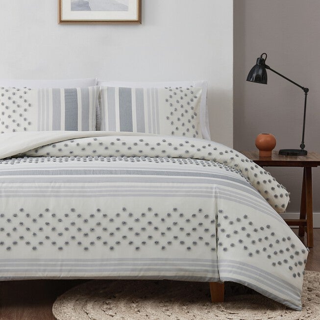 Mia Tufted Texture 3-Pc. Duvet Cover Set, , alternate image number 2