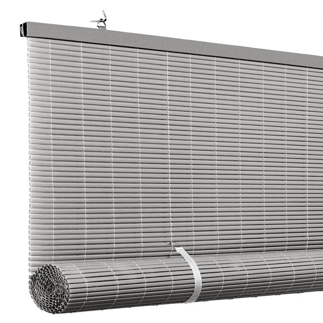 Cordless Solstice Vinyl Roll-Up Blind, Grey, , alternate image number null