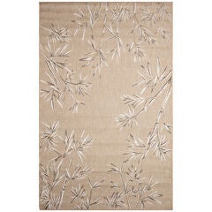 Carmel Bamboo Border Indoor/Outdoor Area Rug Chili