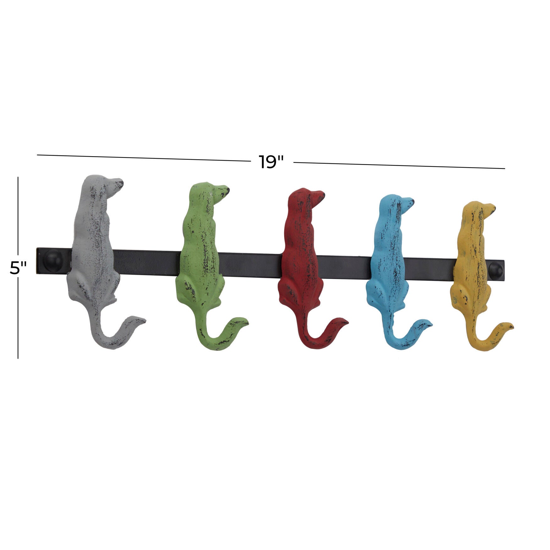Multi Colored Metal Farmhouse Wall Hook Wall Hook, , alternate image number 6