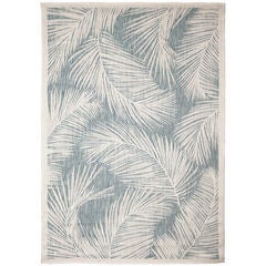 Carmel Fronds Indoor/Outdoor Area Rug Aqua