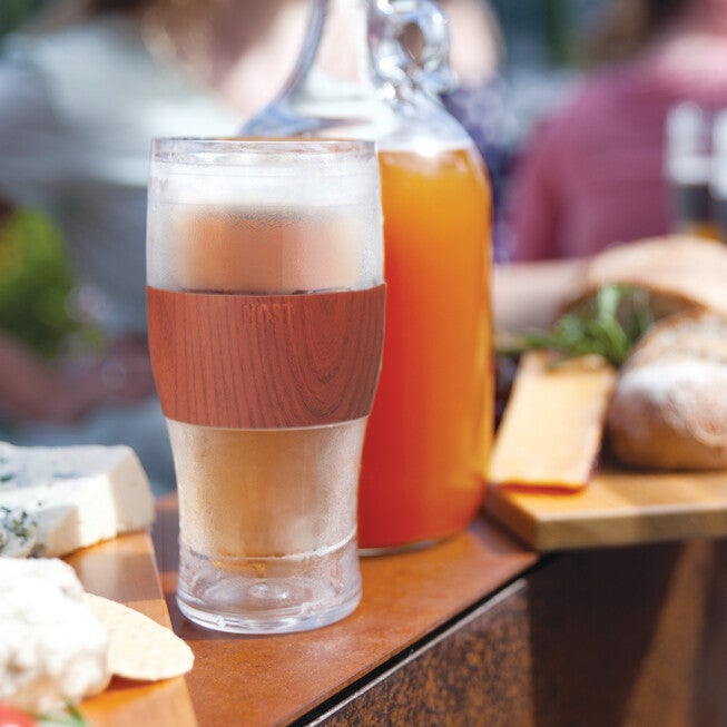 Beer Freeze Cooling Cups (Set Of 2) In Wood By, , on-hover image number 1