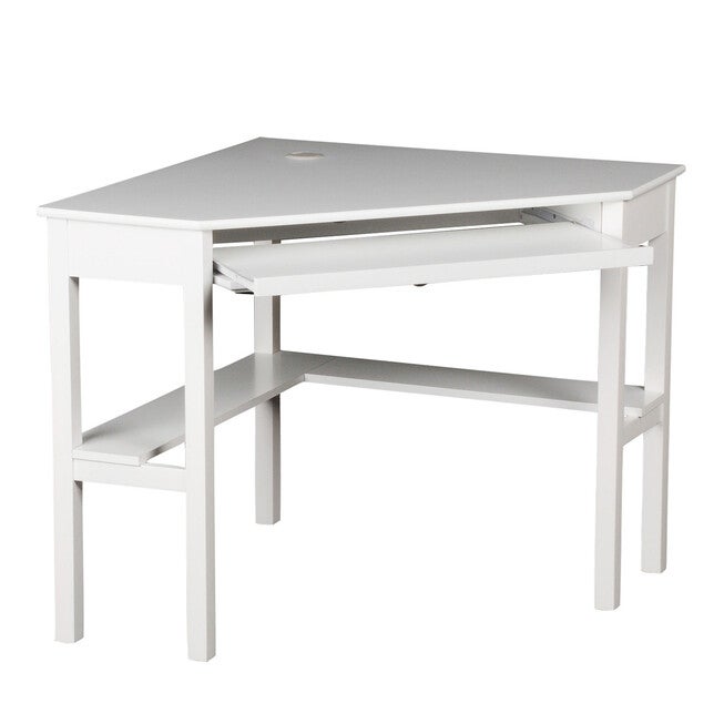 Solid Wood Contemporary Corner Computer Desk, , alternate image number null