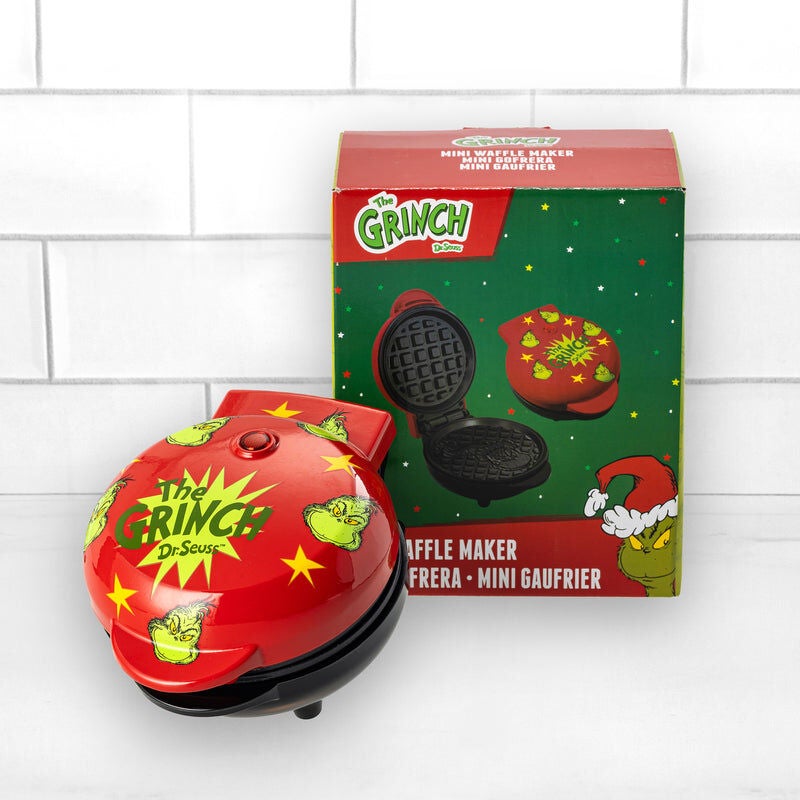 Dr. Seuss Grinch Mini Waffle Maker, RED, alternate image number 3