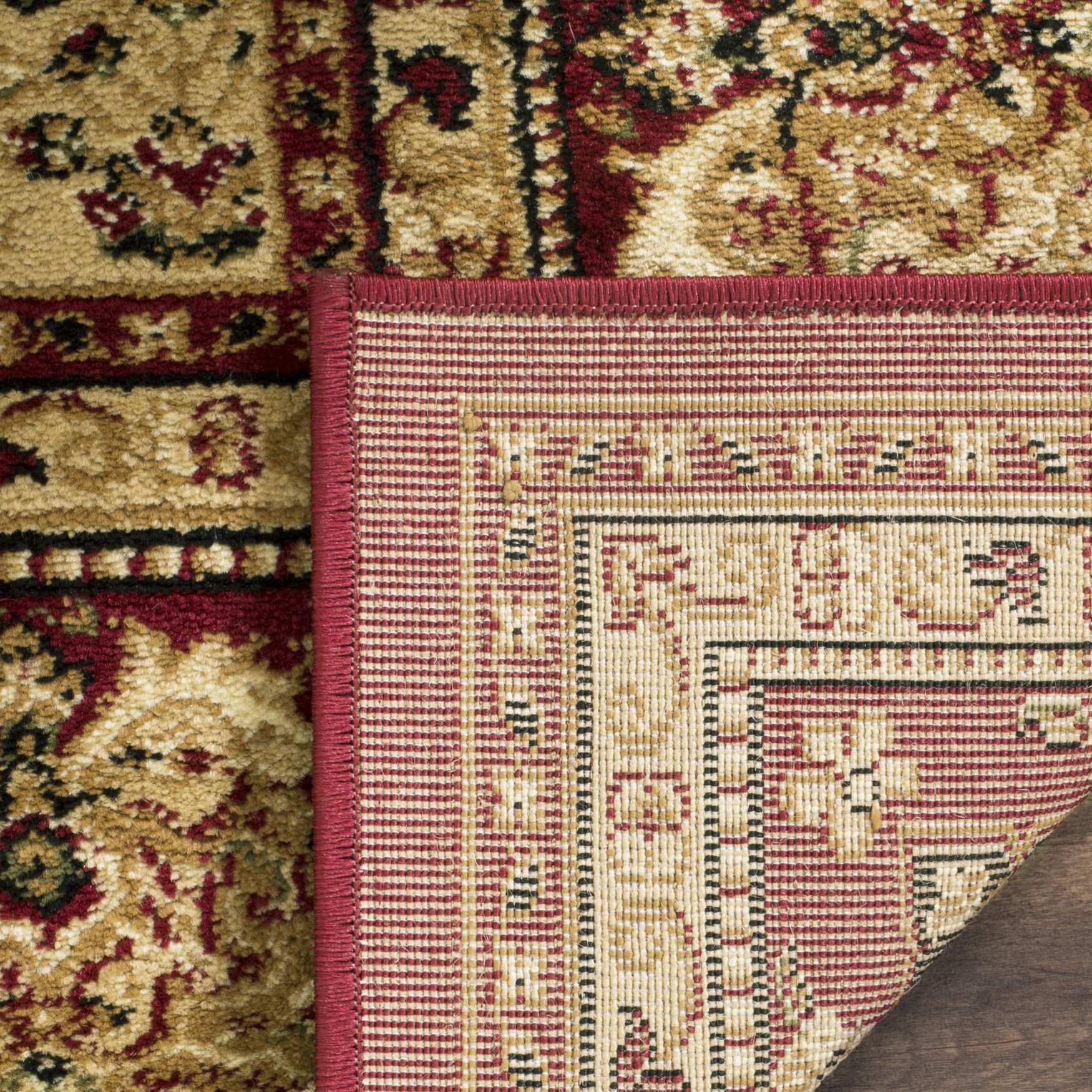 Lyndhurst 221 Multi / Red 2'-3 inches X 16' Runner Rug, , alternate image number 3