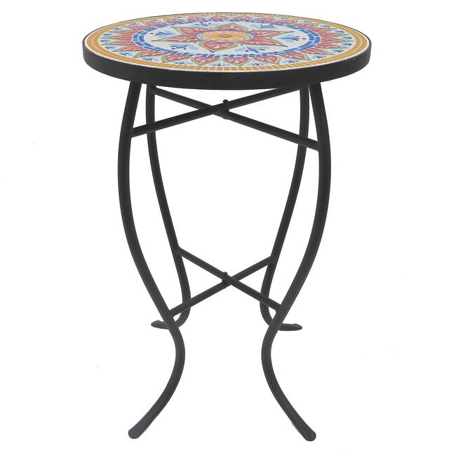 Lori Mosaic Folding Side Table, , alternate image number null