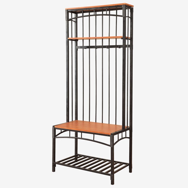 Boltzero Entry Hall Bench, CHERRY BLACK METAL, hi-res image number null