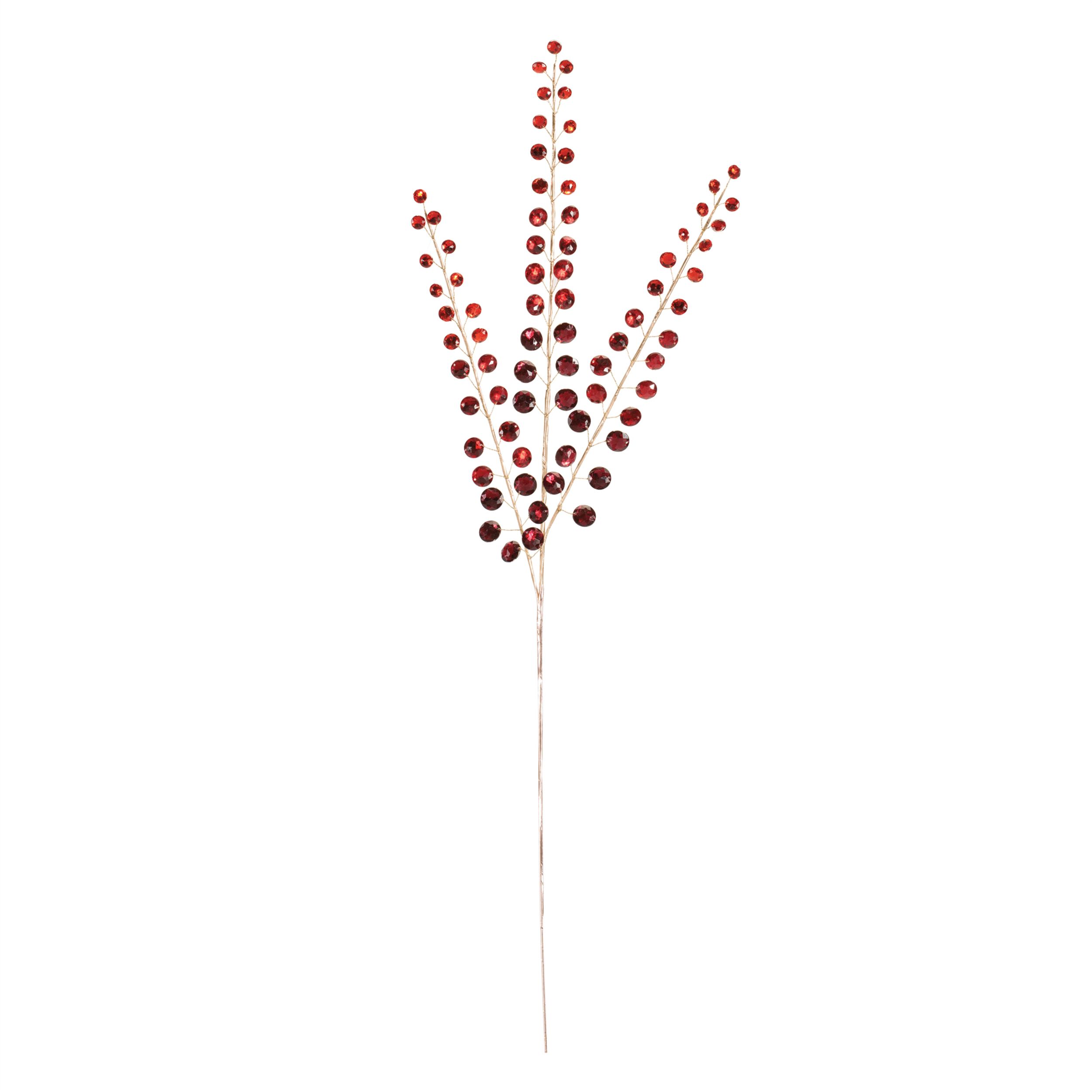 Jewel Bead Spray (Set of 4), RED GOLD, alternate image number 3