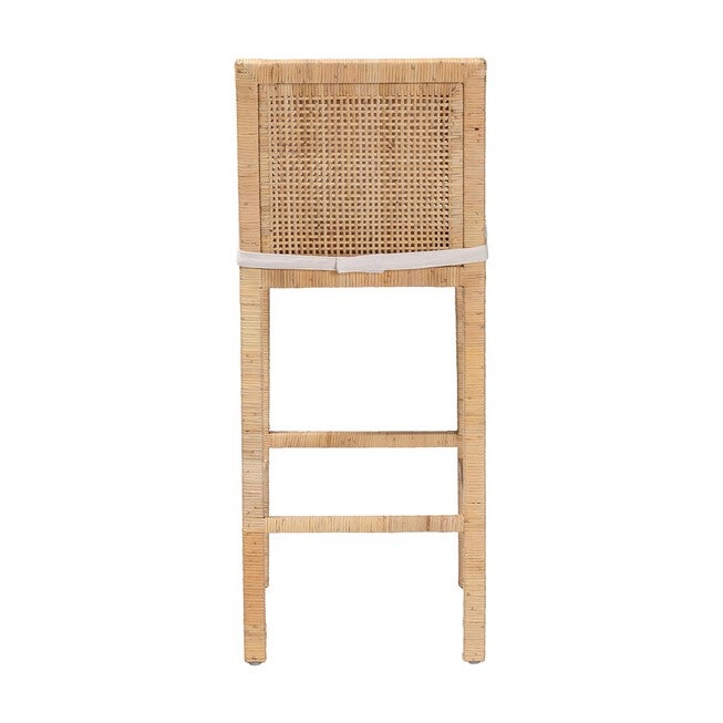 Sofia Bohemian Natural Rattan Bar Stool, NATURAL, alternate image number null