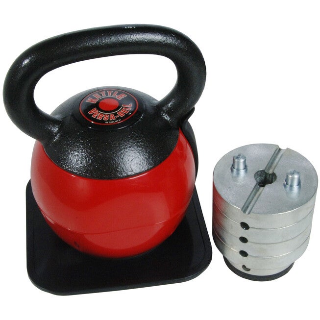 Stamina X 36 Lb Adjustable Kettle Versa-Bell Home Fitness Equipment, BLACK RED, hi-res image number 0