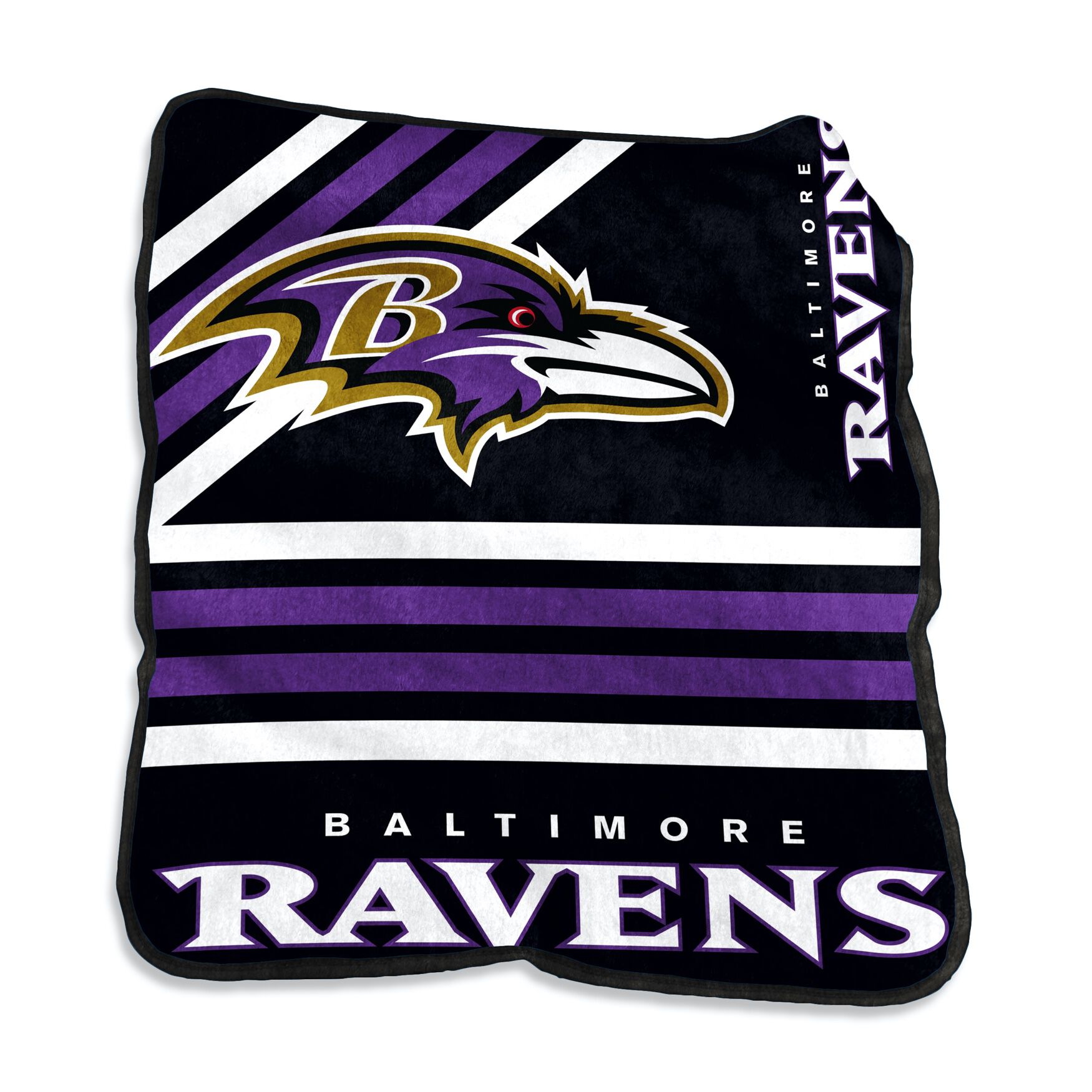 Baltimore Ravens Raschel Throw Home Textiles, MULTI, hi-res image number 0