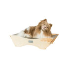 Elevated Cozy Pet Hammock For Cats, NATURAL BEIGE GRAY, hi-res image number null