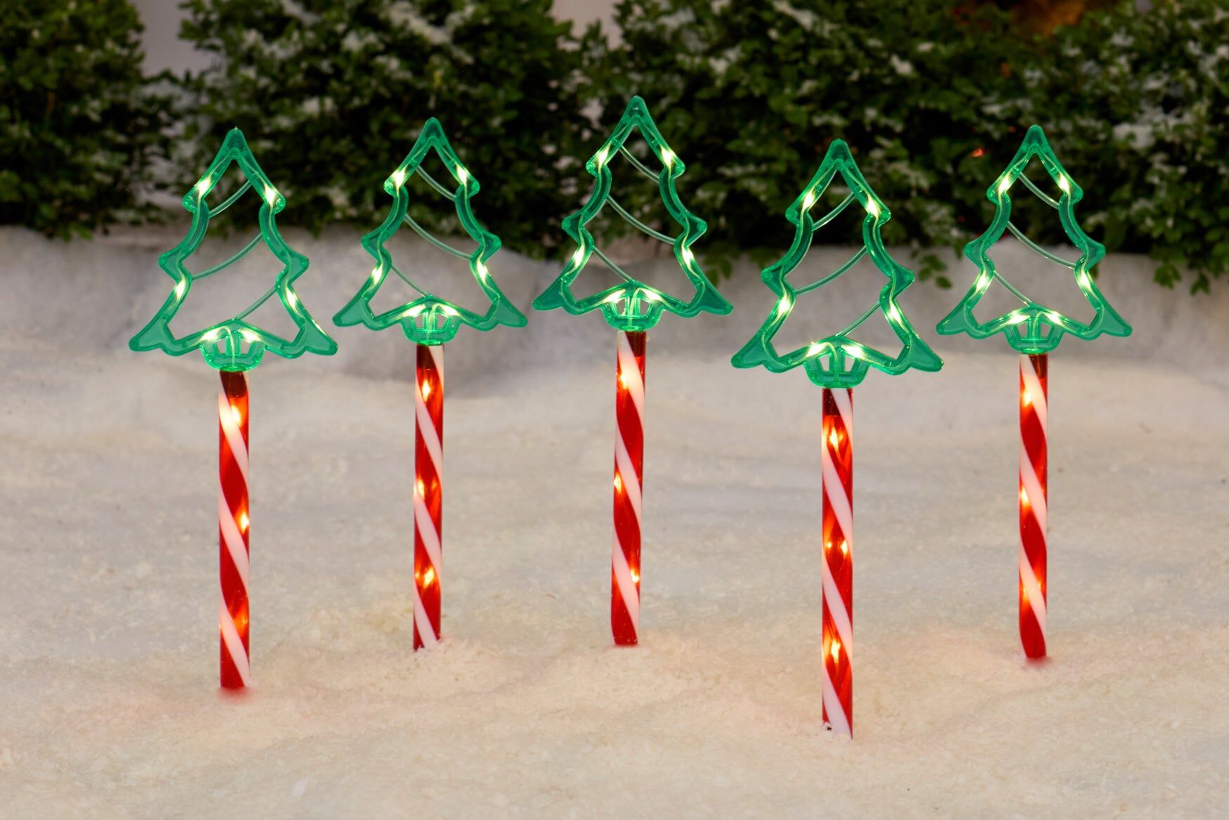 Christmas Solar Pathway Lights, Set of 5